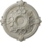 Ekena Millwork Hamilton Ceiling Medallion (Fits Canopies up to 3 3/4"), 17 3/8"OD x 1 3/4"P, Pot of Cream Crackle CM17HAPCC - alternate 1